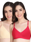 Liigne Women Everyday Padded Bra (Pack Of 2)