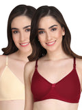 Liigne Women Everyday Padded Bra (Pack Of 2)