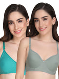 Liigne Women Everyday Padded Bra (Pack Of 2)