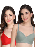 Liigne Women Everyday Padded Bra (Pack Of 2)