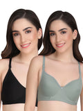 Liigne Women Everyday Padded Bra (Pack Of 2)