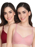 Liigne Women Everyday Padded Bra (Pack Of 2)