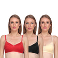 Liigne Women Padded Bra (Pack Of 3) (4 Options)