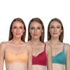 Liigne Women Padded Bra (Pack Of 3) (4 Options)