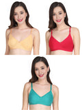 Liigne Non Padded Everyday Bra For Women (Pack Of 3) - Liigne
