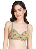Liigne Flower Printed Everyday Padded Bra - Liigne