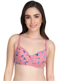 Liigne Flower Printed Everyday Padded Bra - Liigne
