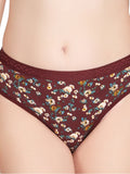 Liigne Dark Base Flower Printed Everyday Padded Panty - Liigne