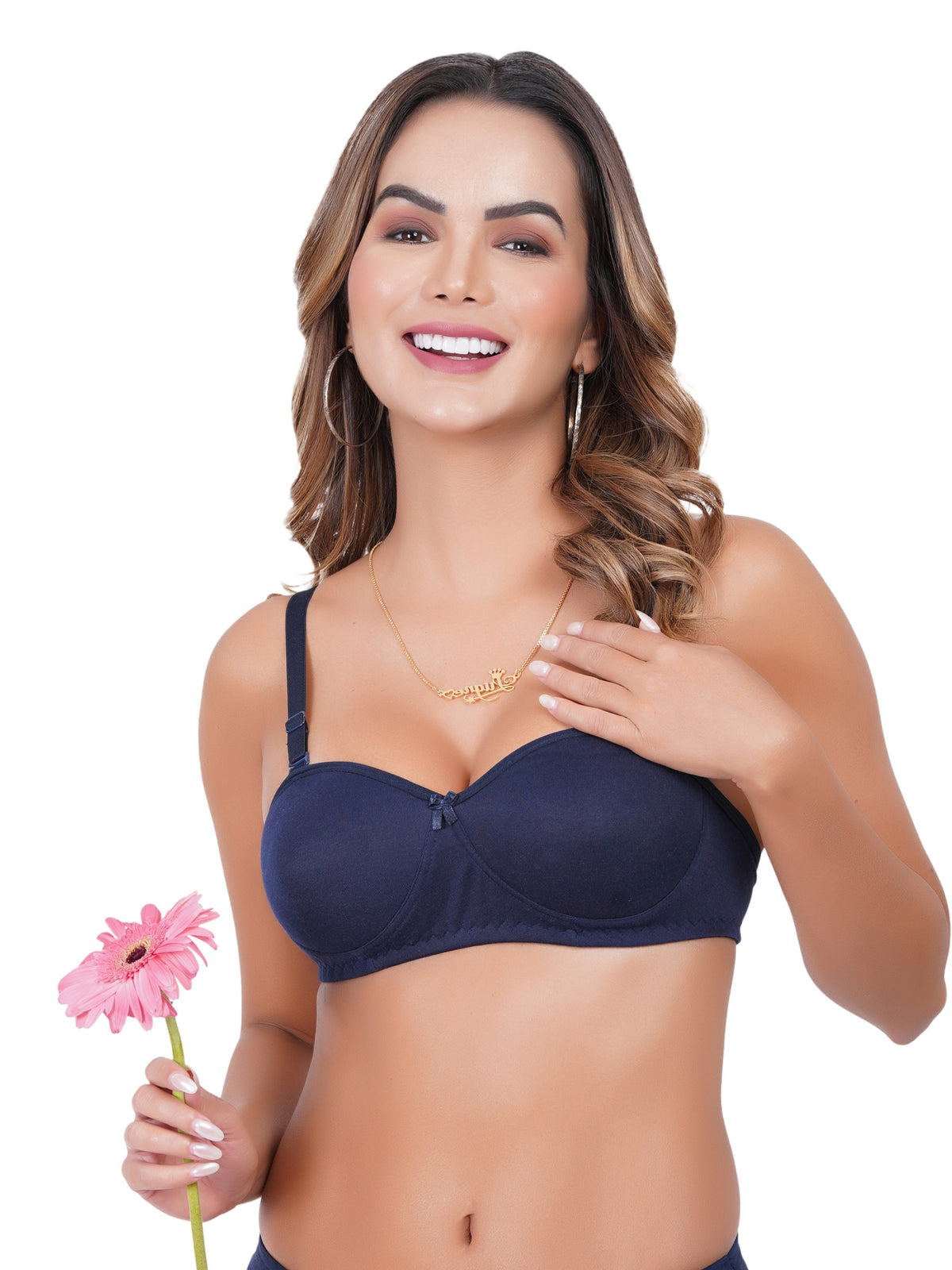 Liigne Half Cup Padded Everyday Bra For Women (Pack Of 3)