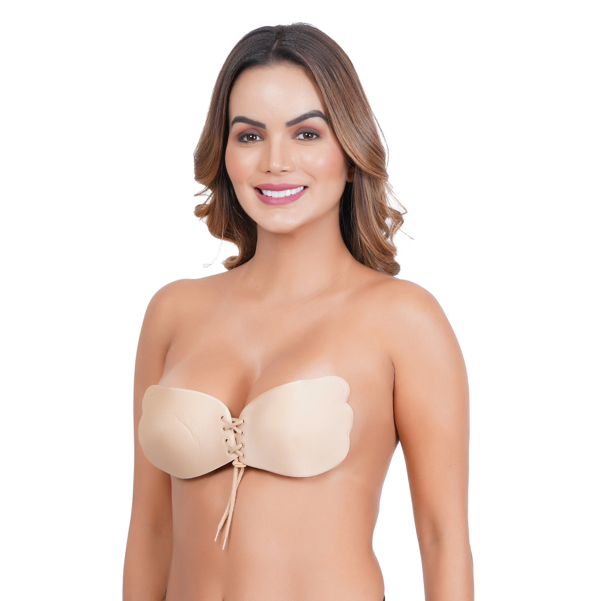 Liigne Women's Strapless Invisible Adhesive Butterfly Bra