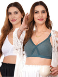 Liigne Women Plus Size Non Padded Bra For Women (Pack Of 2) - Liigne