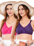 Liigne Women Plus Size Non Padded Bra For Women (Pack Of 2) - Liigne