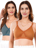 Liigne Women Plus Size Non Padded Bra For Women (Pack Of 2) - Liigne