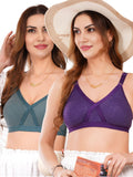 Liigne Women Plus Size Non Padded Bra For Women (Pack Of 2) - Liigne
