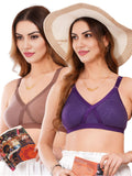 Liigne Women Plus Size Non Padded Bra For Women (Pack Of 2) - Liigne