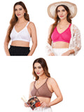 Liigne Women Plus Size Non Padded Bra For Women (Pack Of 3) - Liigne