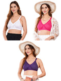 Liigne Women Plus Size Non Padded Bra For Women (Pack Of 3) - Liigne