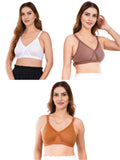Liigne Women Plus Size Non Padded Bra For Women (Pack Of 3) - Liigne