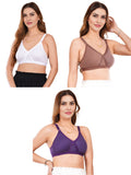Liigne Women Plus Size Non Padded Bra For Women (Pack Of 3) - Liigne
