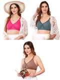 Liigne Women Plus Size Non Padded Bra For Women (Pack Of 3) - Liigne