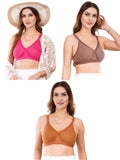 Liigne Women Plus Size Non Padded Bra For Women (Pack Of 3) - Liigne