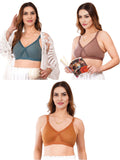 Liigne Women Plus Size Non Padded Bra For Women (Pack Of 3) - Liigne