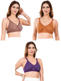 Liigne Women Plus Size Non Padded Bra For Women (Pack Of 3) - Liigne