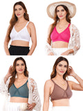 Liigne Women Plus Size Non Padded Bra For Women (Pack Of 4) - Liigne