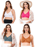 Liigne Women Plus Size Non Padded Bra For Women (Pack Of 4) - Liigne