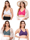 Liigne Women Plus Size Non Padded Bra For Women (Pack Of 4) - Liigne