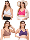 Liigne Women Plus Size Non Padded Bra For Women (Pack Of 4) - Liigne