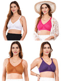 Liigne Women Plus Size Non Padded Bra For Women (Pack Of 4) - Liigne