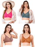 Liigne Women Plus Size Non Padded Bra For Women (Pack Of 4) - Liigne