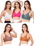 Liigne Women Plus Size Non Padded Bra For Women (Pack Of 5) - Liigne