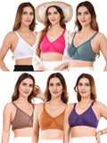 Liigne Women Plus Size Non Padded Bra For Women (Pack Of 6) - Liigne