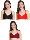 Liigne Women Everyday Non Padded Bra (Pack of 3) - Liigne