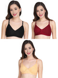 Liigne Women Everyday Non Padded Bra (Pack of 3) - Liigne