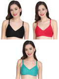 Liigne Women Everyday Non Padded Bra (Pack of 3) - Liigne
