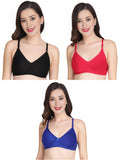 Liigne Women Everyday Non Padded Bra (Pack of 3) - Liigne