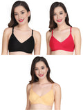 Liigne Women Everyday Non Padded Bra (Pack of 3) - Liigne