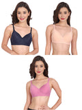 Liigne Women Everyday Non Padded Bra (Pack of 3) - Liigne