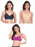 Liigne Women Everyday Non Padded Bra (Pack of 3) - Liigne