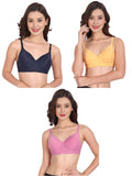 Liigne Women Everyday Non Padded Bra (Pack of 3) - Liigne