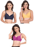 Liigne Women Everyday Non Padded Bra (Pack of 3) - Liigne