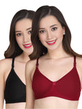 Liigne Women Everyday Non Padded Bra (Pack Of 2)