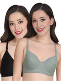 Liigne Women Everyday Non Padded Bra (Pack Of 2)