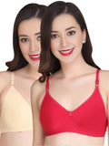 Liigne Women Everyday Non Padded Bra (Pack Of 2)