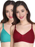 Liigne Women Everyday Non Padded Bra (Pack Of 2)