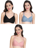 Liigne Women Everyday Padded Bra (Pack of 3) - Liigne