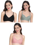 Liigne Women Everyday Padded Bra (Pack of 3) - Liigne